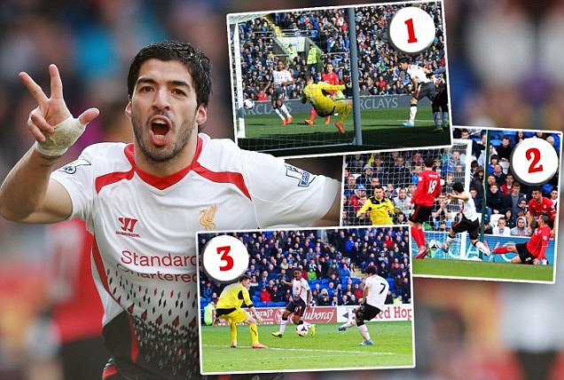 Suarez Cetak Hat-trick Plus 3 Gol dari Skrtel dan Sturridge